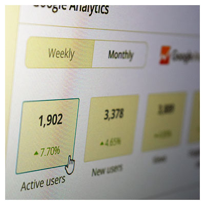 Google Analytics from website maintenance report